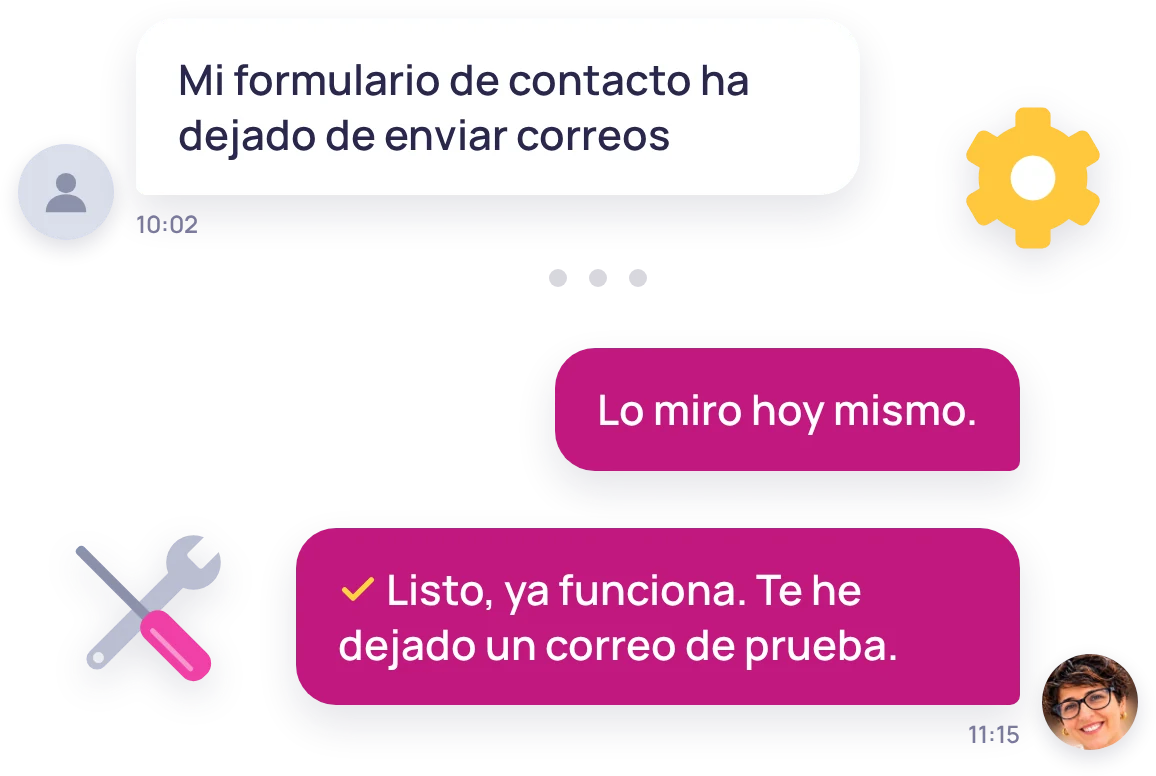 Mantenimiento y soporte técnico de páginas web