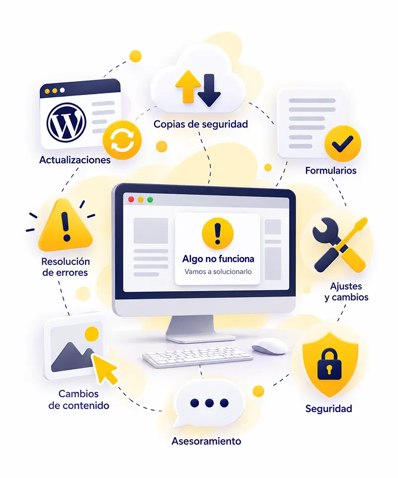 Resolución de errores y problemas en páginas web